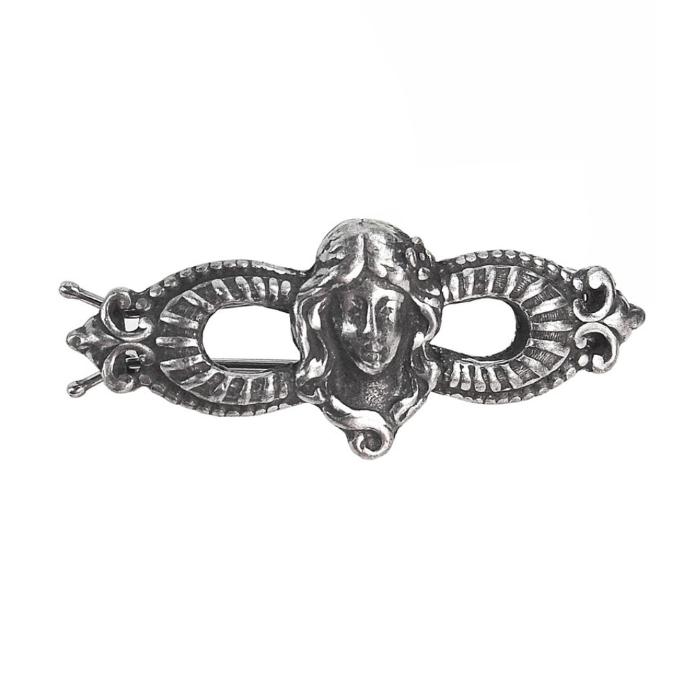 Vintage Art Nouveau Steampunk Goddess Hair Clip